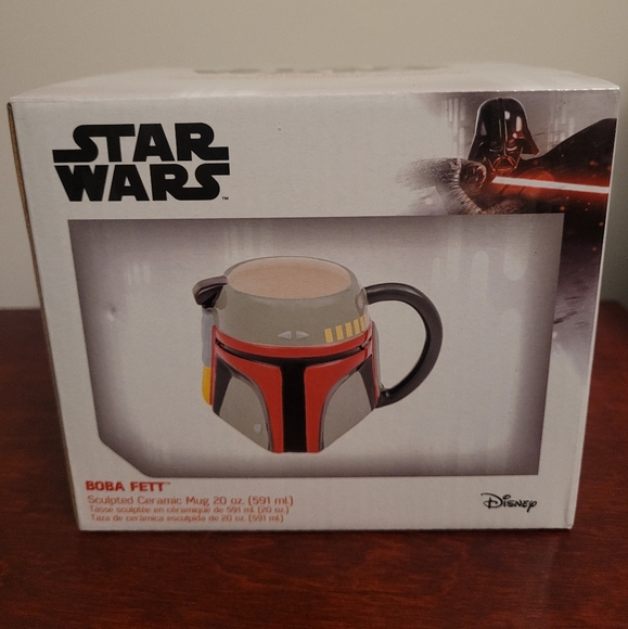 Disney Star Wars Boba Fett 20 oz Ceramic Sculpted Mug - Picture 2 of 7